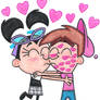 Timmy and Tootie Kissing Again