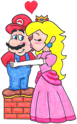 clase creciendo champú Peach Kissing Mario by nintendomaximus on DeviantArt