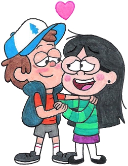 Dipper and Candy Embracing