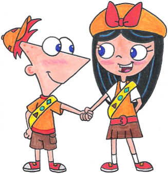 Fireside Scouts Phineas 'n Isabella