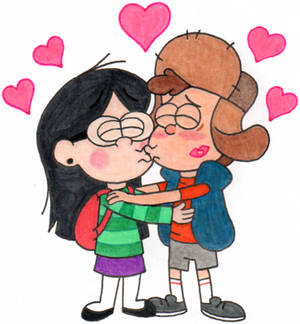 Dipper 'n Candy's Reunion Kiss