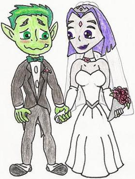 Beast Boy Raven Wedding Pic By Nintendomaximus On Deviantart