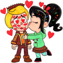 Rancis Loves Vanellope's Kisses
