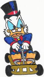 Scrooge in a Go-Kart