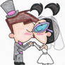 Timmy and Tootie's Wedding Kiss