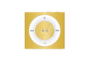 iPod Shuffel Yellow - Vectore