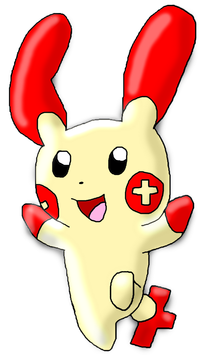 Plussel 3rd Electric - Plusle by PlushBuddies on DeviantArt