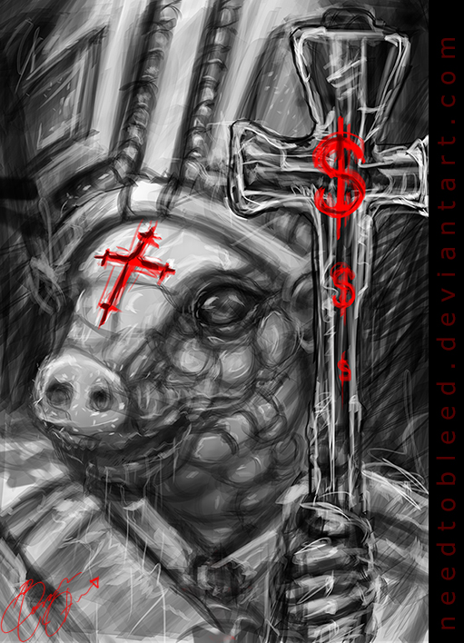 pig religious by Benjamin Otero