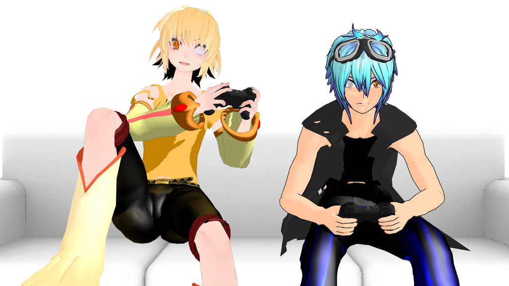MMD - Playing 1v1 games with friends by Deceitful96 on DeviantArt.