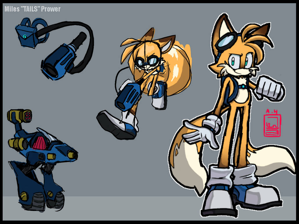 Tails Inventor Miles tails prower redesign by ParoArtz on DeviantArt