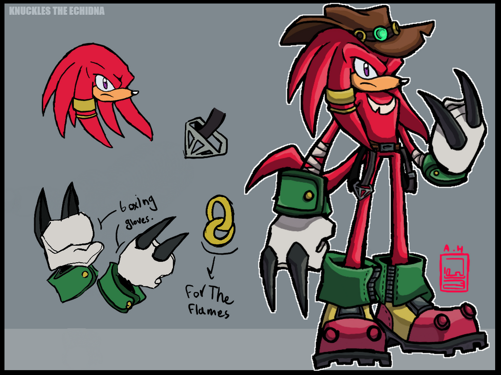 Knuckles The Echidna Redesign By ParoArtz On DeviantArt knuckles-the-echidna-redesign-by-paroartz-on-deviantart