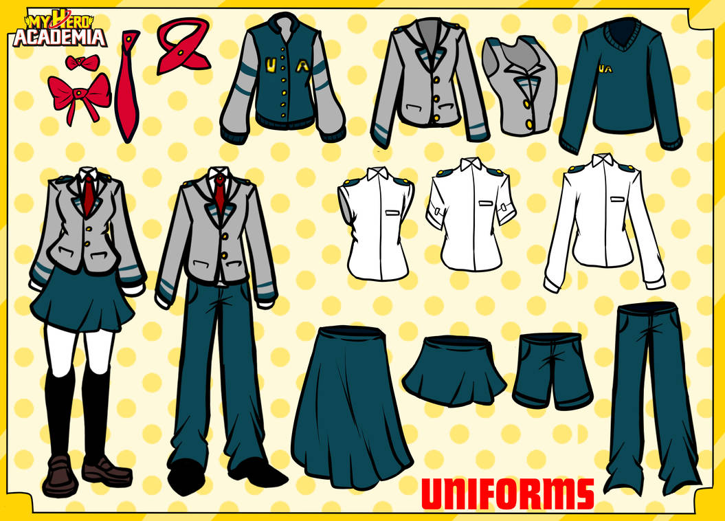 MHA U A Uniforms By MHA Admin On DeviantArt mha-u-a-uniforms-by-mha-admin-on-deviantart