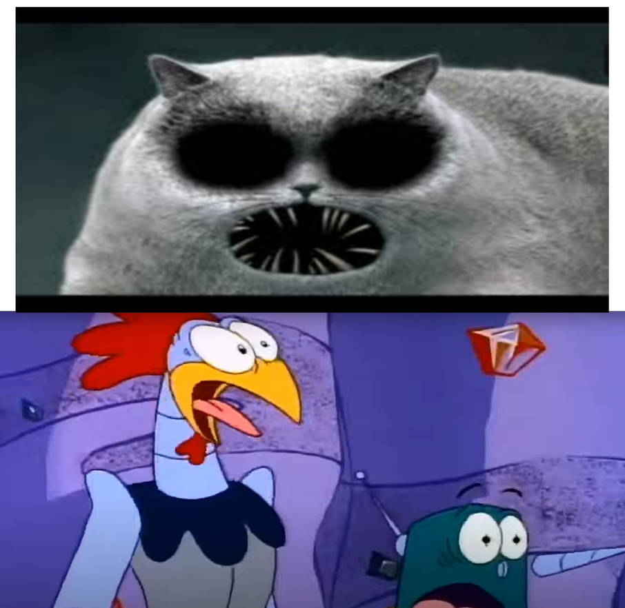 Scratch and grounder are scared of the death cat by EKDraws on DeviantArt