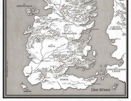 Westeros for 'Fire and Blood' - Lower Half