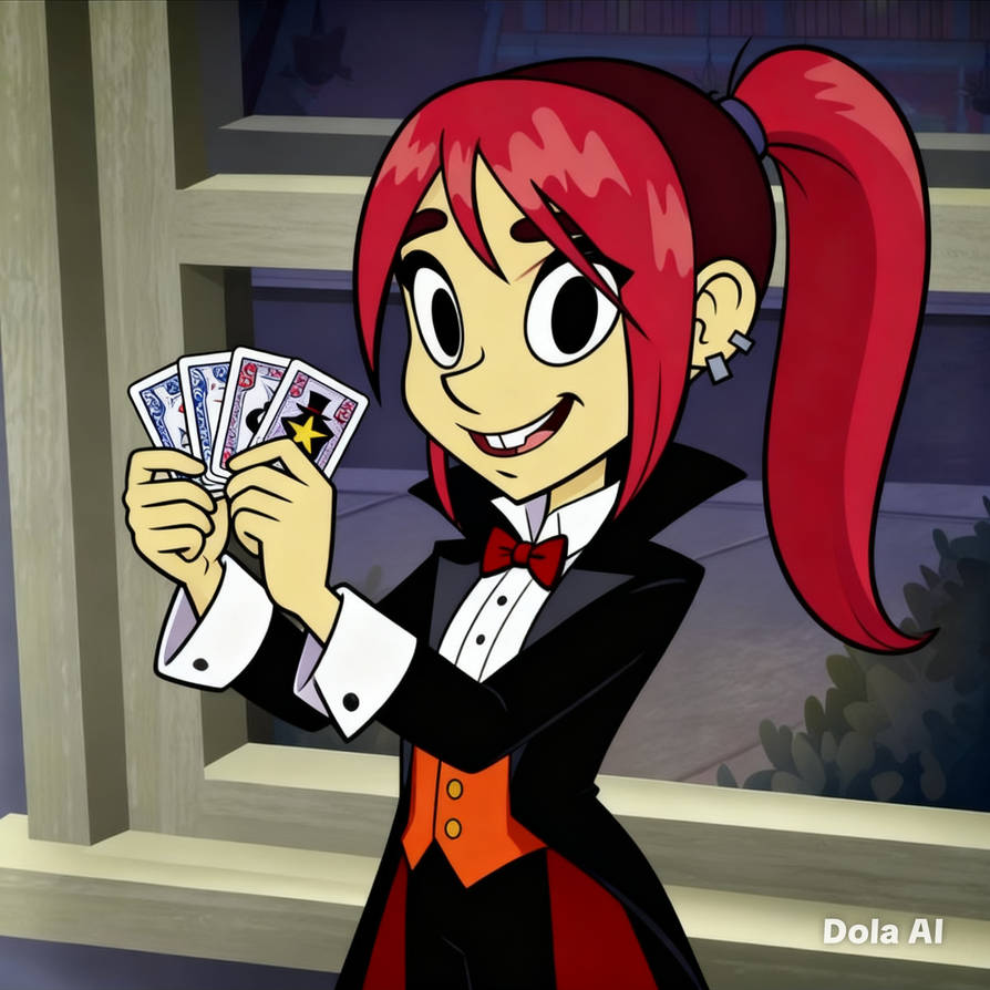 Mina's first magic trick with cards by lesithebestboy on DeviantArt