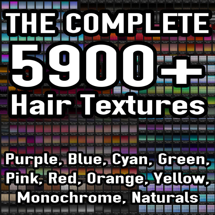 5900+ Hair Textures - COMPLETE PACK by ChemicalEmi on DeviantArt