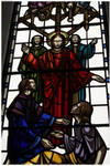 Stained glass with Jesus