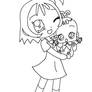LineArt: Onpu and Hana chan