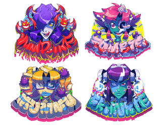 Monster Girl Stickers