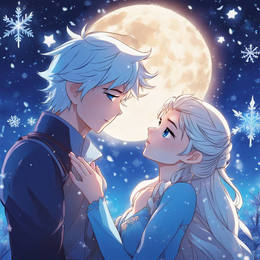 Elsa Kissing With Jack Frost On The Lips Under The By Laneselota On elsa-kissing-with-jack-frost-on-the-lips-under-the-by-laneselota-on