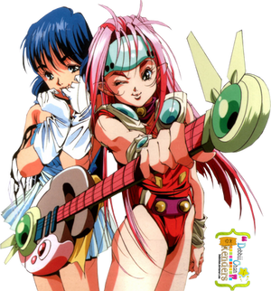 Lynn Minmay and Mylenne Jenius,Macross Crossover