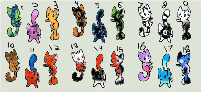 1-3 point kitten adopts