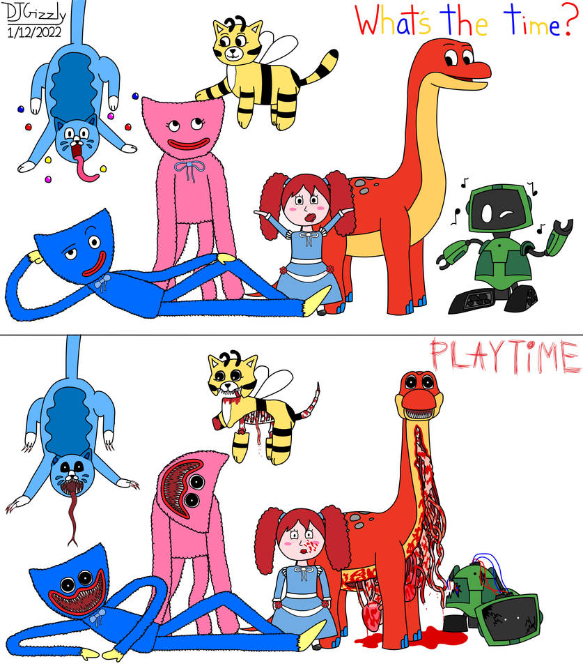 Poppy Playtime Character Collage (Remastered) by DarkFairy1999 on DeviantArt