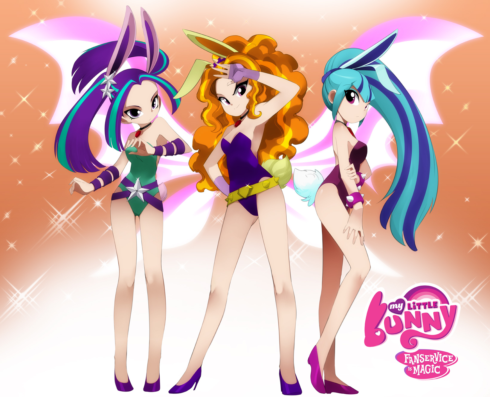 My Little Bunny Fanservice Is Magic Dazzlings By Dj