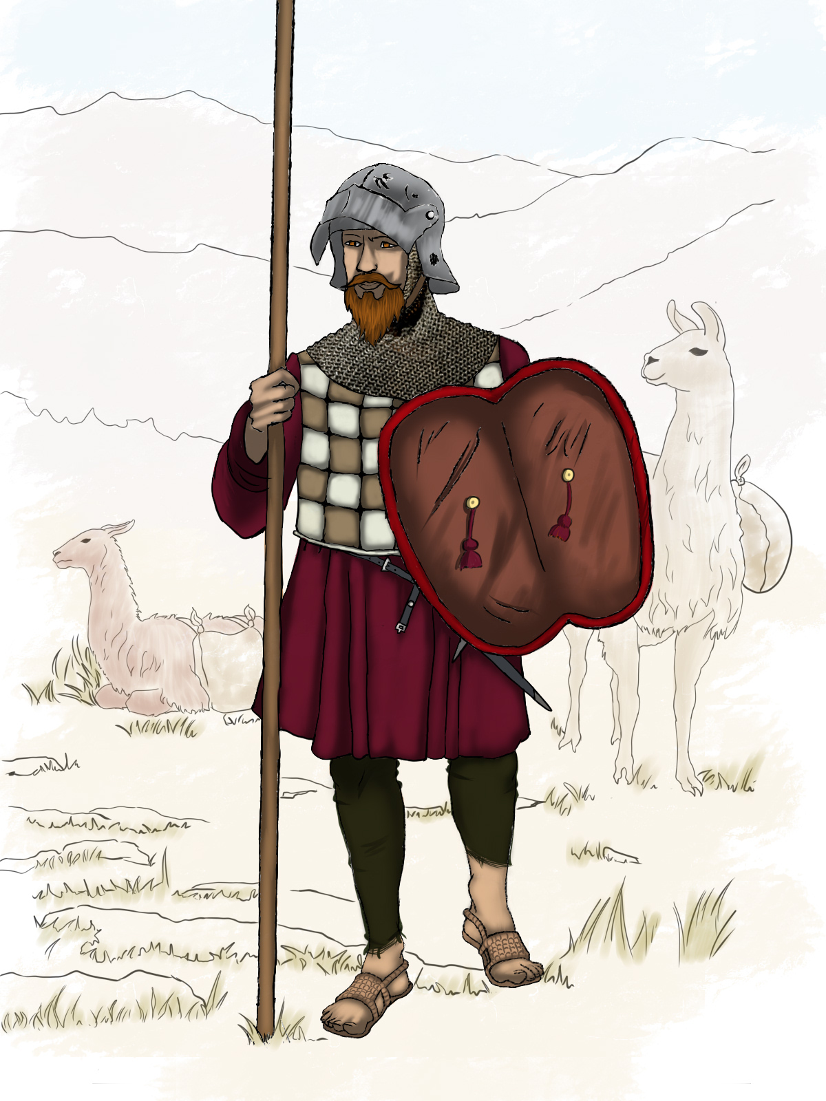 Spanish soldier in the Andes by Kimrayilef on DeviantArt