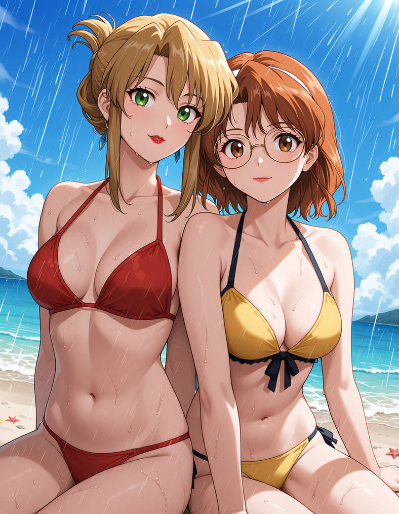 Aika Sumeragi and Rion Aida bikini | Agent Aika