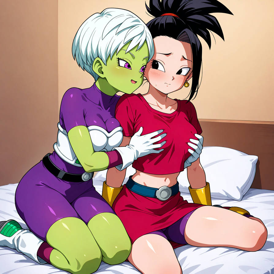 Cheelai touching Kale's breast (requested)