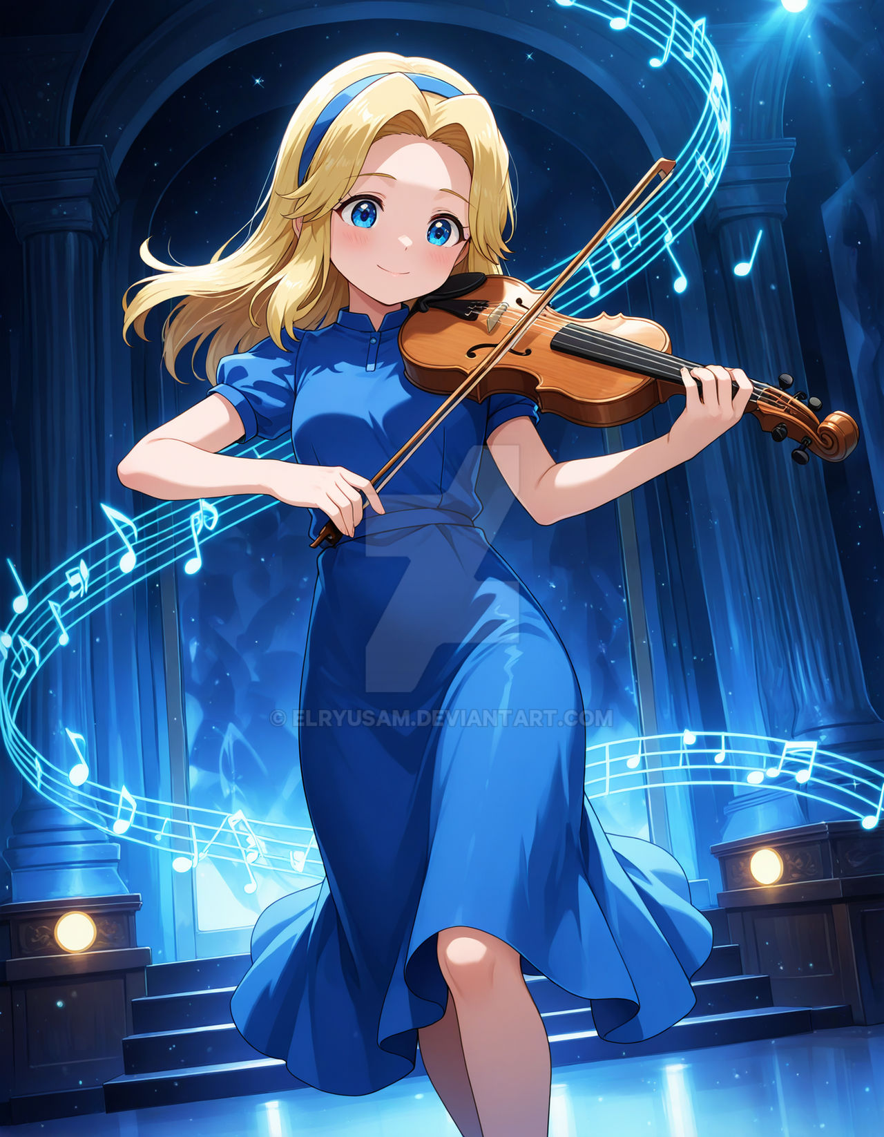 Maria Da Rocha Maria and Her Violin in a Magical Concert by Elryusam on DeviantArt