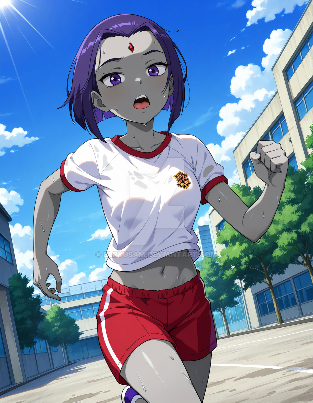 Raven Speed Run Raven running at the high school by Elryusam on DeviantArt