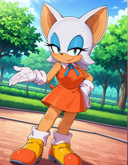 Rouge Cosplaying as Cream the Rabbit(requested)