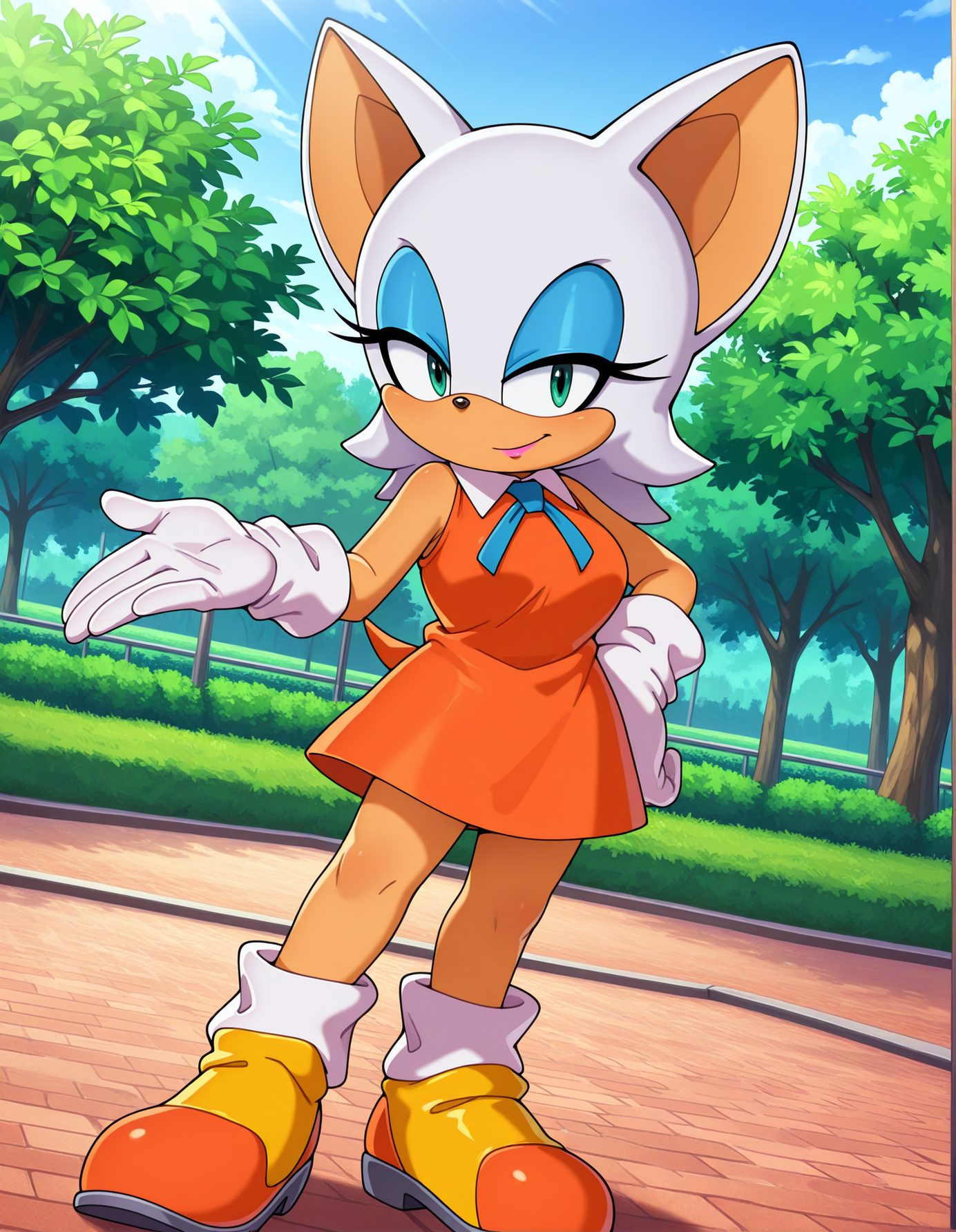 Cream The Rabbit Rouge Rouge Cosplaying as Cream the Rabbit(requested) by Elryusam on DeviantArt