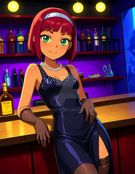 Starfire's vintage glamour