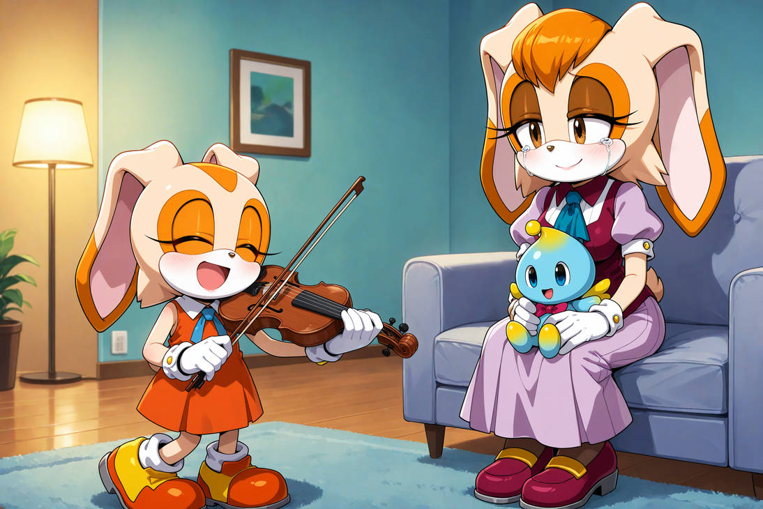 Cream playing the violin for her mother(requested)