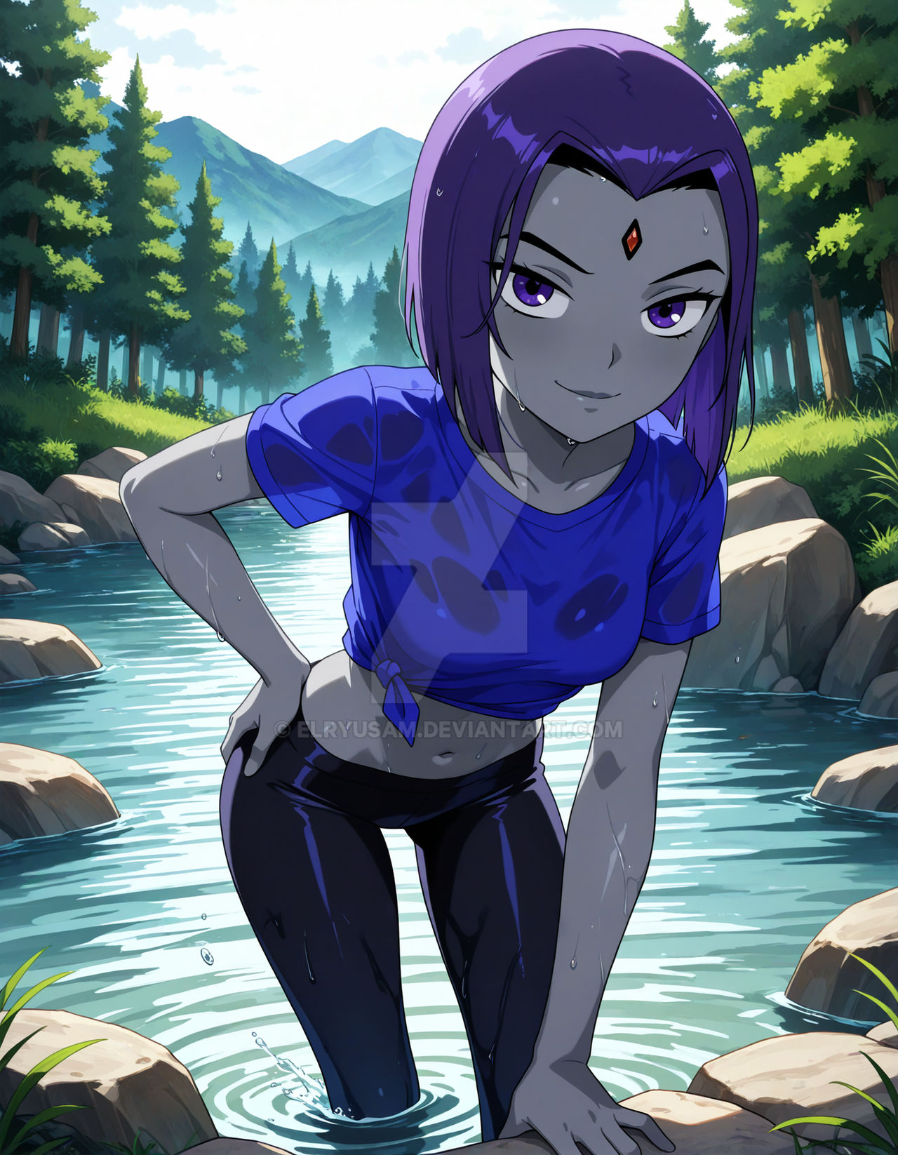 Raven Rivers Raven river dip in the pines by Elryusam on DeviantArt