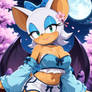 Rouge the Bat Moonlit Sakura Garden