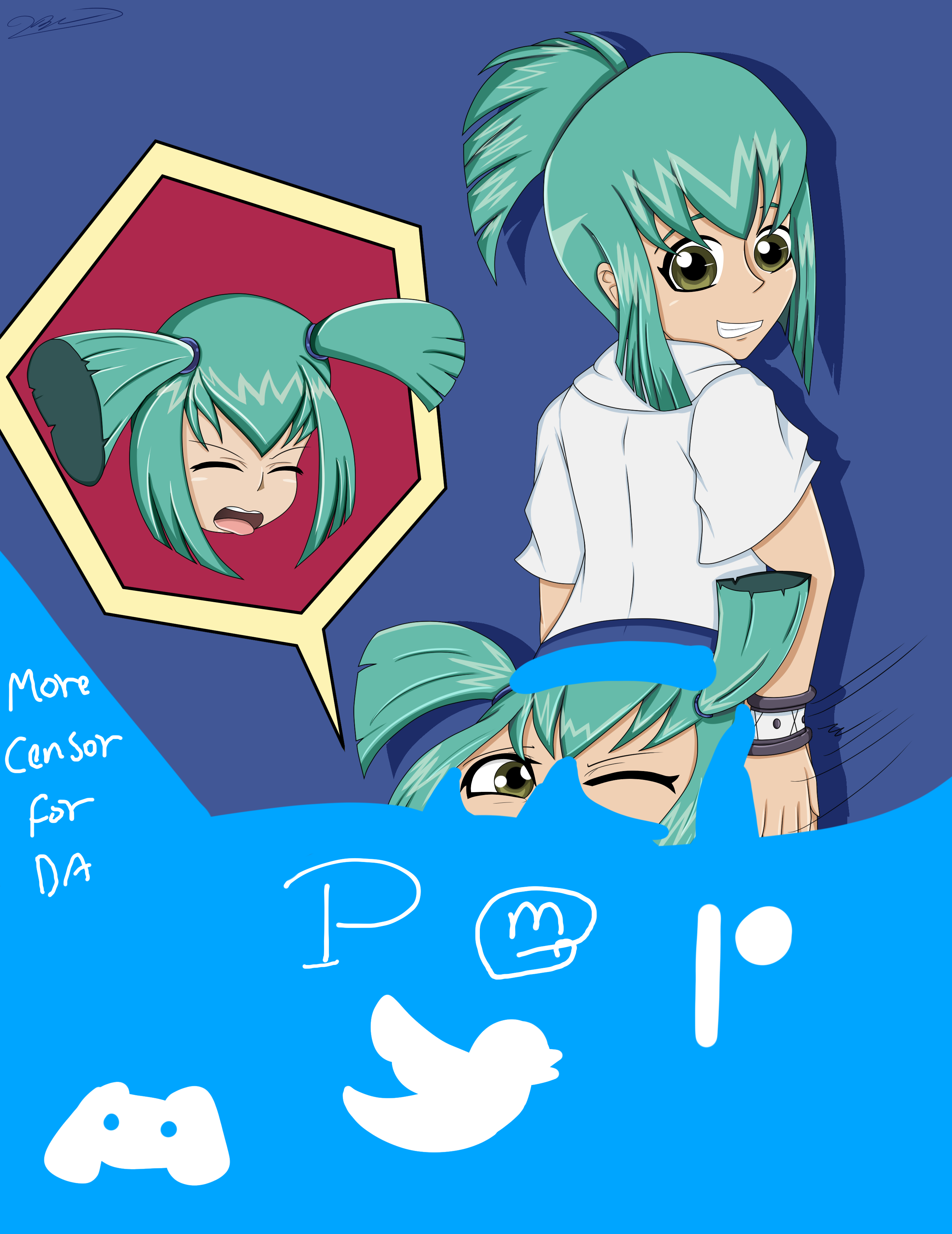 Deviantart Censor Sticker P-COMM - LunASS Alt CENSOR by TheBestUltraHiper on DeviantArt