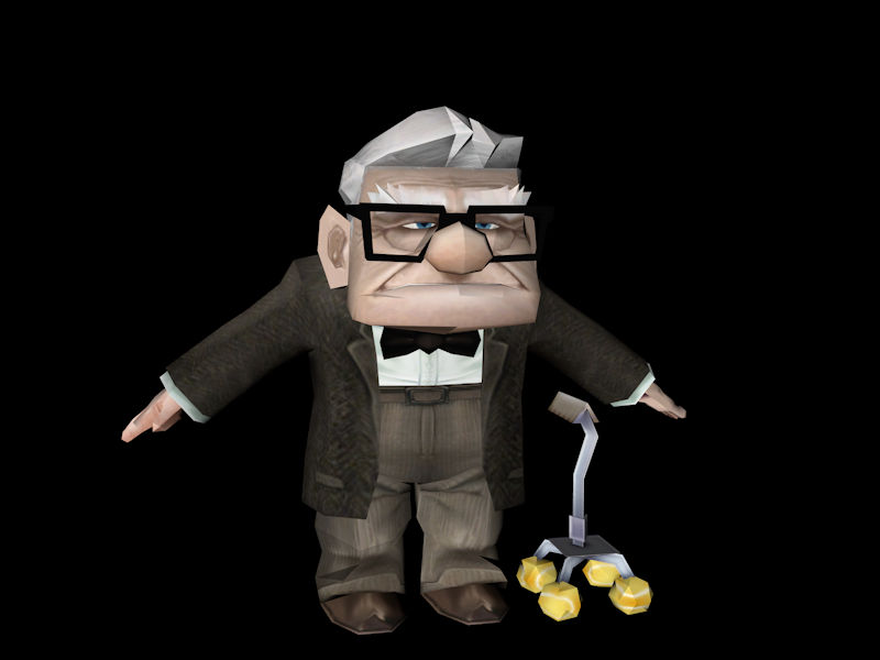 Carl Fredricksen - PS2 3D Model (Link Download+) by Luismana on DeviantArt