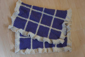 Purple baby stoller blanket