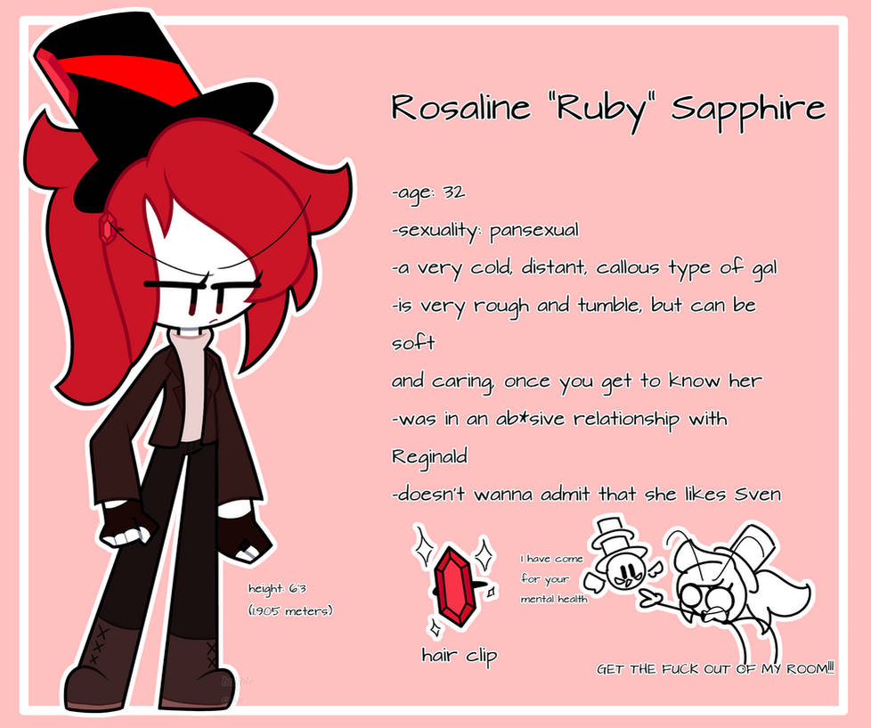 I redesigned Ruby by CakeChan69 on DeviantArt