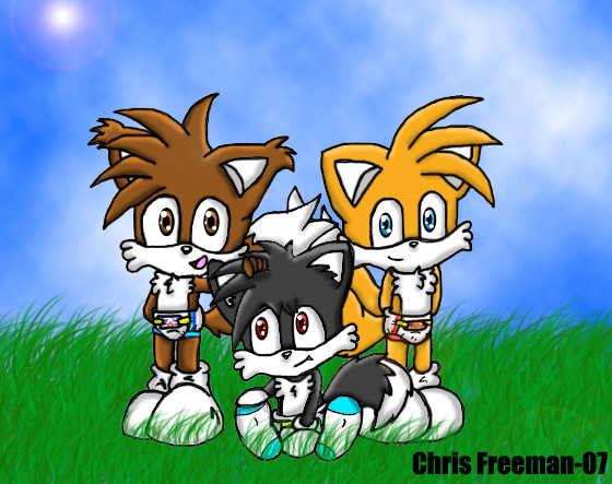 Teh Wittle Foxie Trio