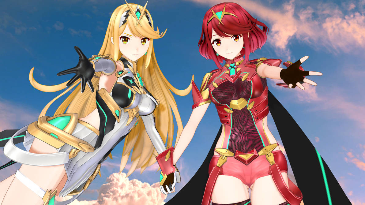 Tumblr Fan Pyra Pyra and Mythra - AA2U by trudeusross2023 on DeviantArt