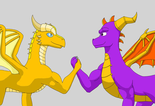 Spyro and Glyde - Epic Handshake