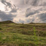 Hills Sky  And Field Stock