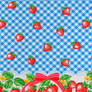 Strawberry polka dots blue