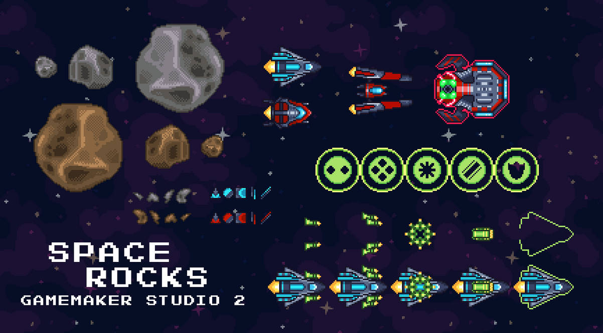 GameMaker Studio 2 - Space Rocks by Livestraes on DeviantArt