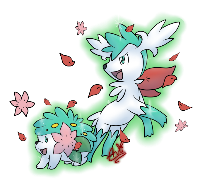 Shiny Shaymin by Avi-the-Avenger on DeviantArt